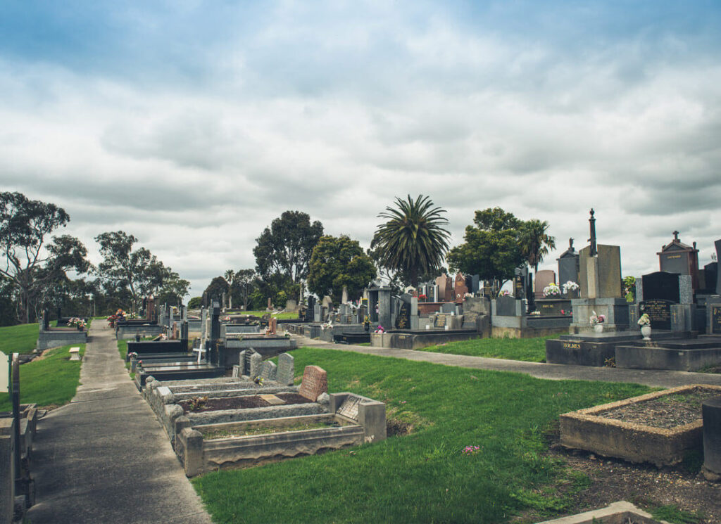 Historic graves at Traralgon Cemetery
