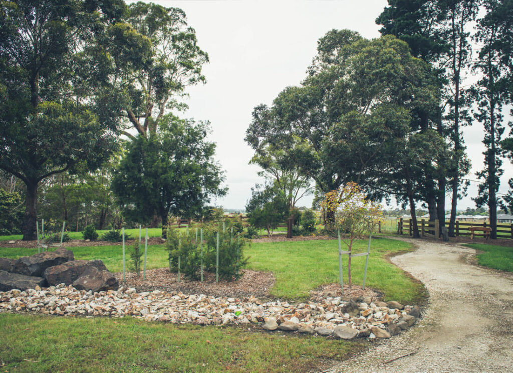 Gavel path and gardens