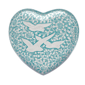 Birds Returning Home Large Heart Urn