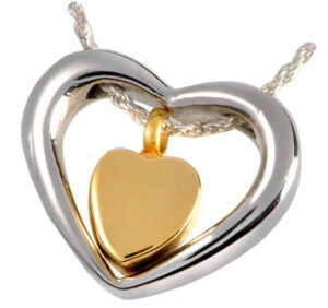 Heart in Heart Stainless Steel Pendant